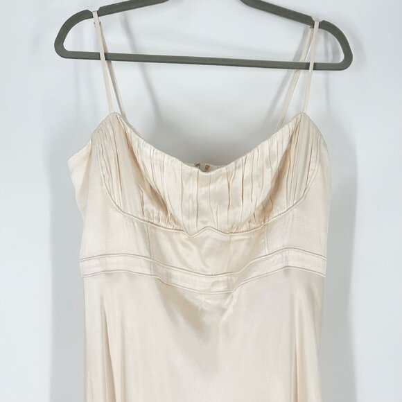 NWT Shona Joy La Lune Corded Ruched Maxi Dress in Cream - Picture 5 of 11